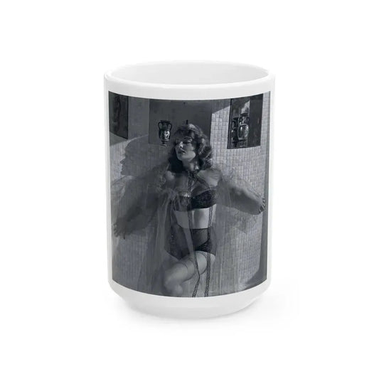 Allison Hayes #208 (Vintage Female Icon) White Coffee Mug 15oz - Go Mug Yourself