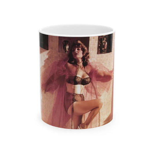 Allison Hayes #209 - Pages 114 with 2 Color Photos from Bunny Yeager's Pin-Up Girls Of The 1950's (Vintage Female Icon) White Coffee Mug 11oz - Go Mug Yourself