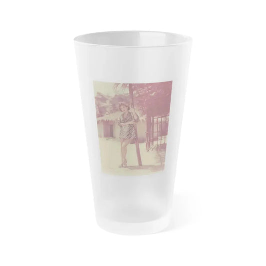 Allison Hayes #210 - 8x10 Full Body Glamour Color Photo '70's Re-Print from negative (Vintage Female Icon) Frosted Pint Glass 16oz 16oz Frosted - Go Mug Yourself