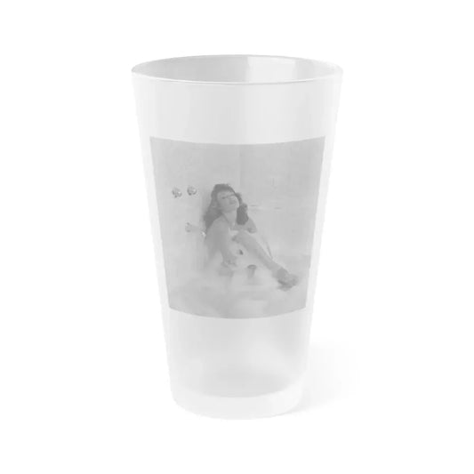 Allison Hayes #211 (Vintage Female Icon) Frosted Pint Glass 16oz 16oz Frosted - Go Mug Yourself