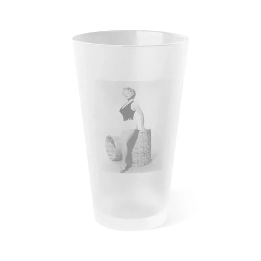 Allison Hayes #212 (Vintage Female Icon) Frosted Pint Glass 16oz 16oz Frosted - Go Mug Yourself