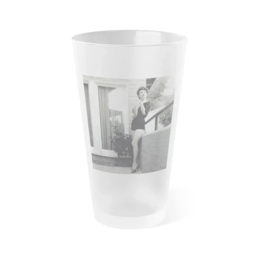 Allison Hayes #213 (Vintage Female Icon) Frosted Pint Glass 16oz 16oz Frosted - Go Mug Yourself