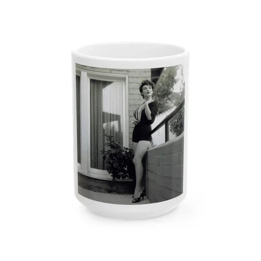 Allison Hayes #213 (Vintage Female Icon) White Coffee Mug 15oz - Go Mug Yourself