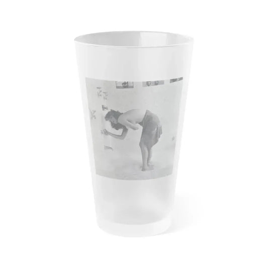 Allison Hayes #215 (Vintage Female Icon) Frosted Pint Glass 16oz 16oz Frosted - Go Mug Yourself