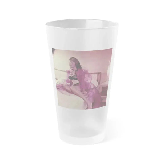 Allison Hayes #217 (Vintage Female Icon) Frosted Pint Glass 16oz 16oz Frosted - Go Mug Yourself