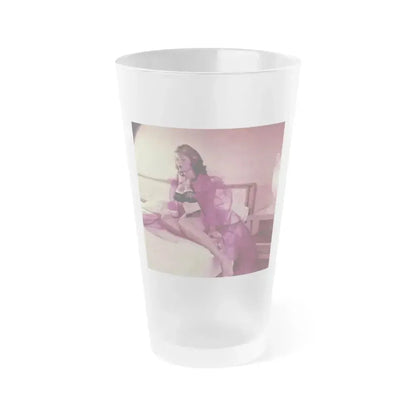 Allison Hayes #217 (Vintage Female Icon) Frosted Pint Glass 16oz 16oz Frosted - Go Mug Yourself