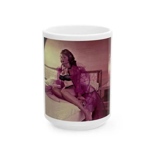 Allison Hayes #217 (Vintage Female Icon) White Coffee Mug 15oz - Go Mug Yourself