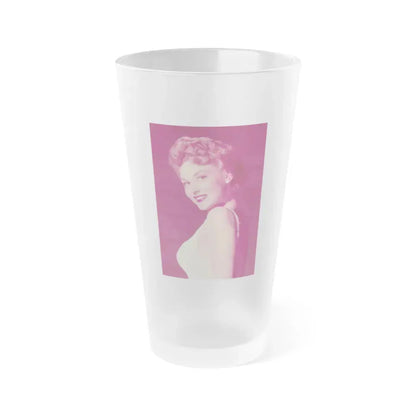 Allison Hayes #218 (Vintage Female Icon) Frosted Pint Glass 16oz 16oz Frosted - Go Mug Yourself