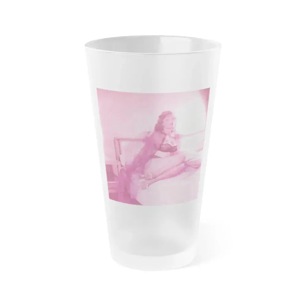 Allison Hayes #219 1 (Vintage Female Icon) Frosted Pint Glass 16oz 16oz Frosted - Go Mug Yourself