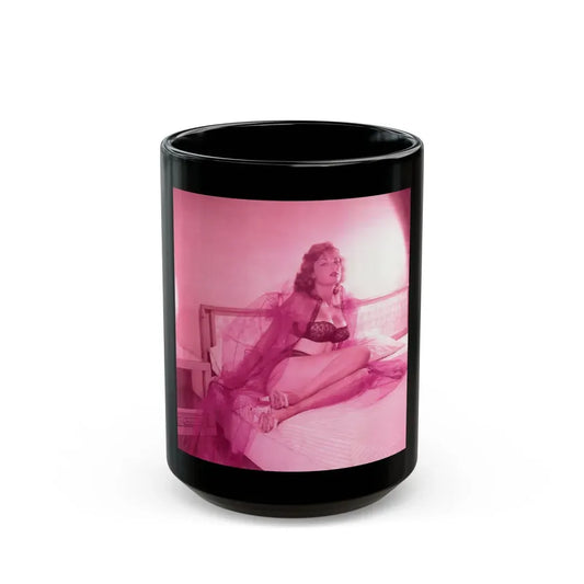 Allison Hayes #219_1 (Vintage Female Icon) Black Coffee Mug 15oz - Go Mug Yourself