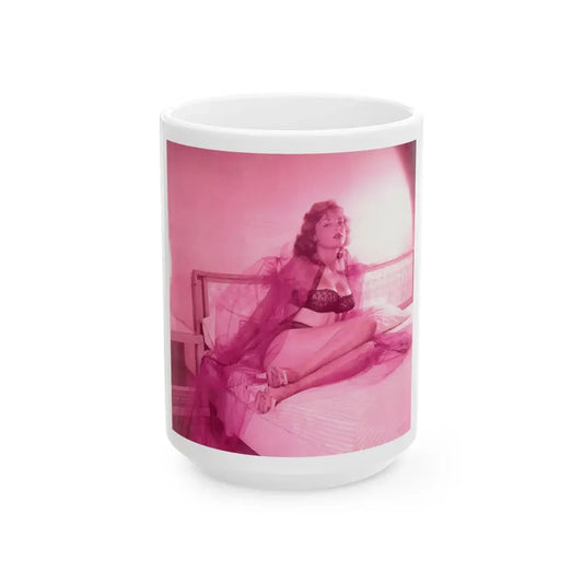 Allison Hayes #219_1 (Vintage Female Icon) White Coffee Mug 15oz - Go Mug Yourself