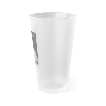 Allison Hayes #220 - 1 Full Large B&W Glamour Portrait on Page from DE LACH Dutch Film Star Mag. 2-17-56 (Vintage Female Icon) Frosted Pint Glass 16oz - Go Mug Yourself