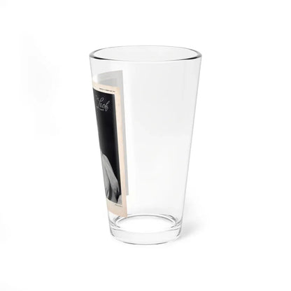 Allison Hayes #220 - 1 Full Large B&W Glamour Portrait on Page from DE LACH Dutch Film Star Mag. 2-17-56 (Vintage Female Icon) Pint Glass 16oz - Go Mug Yourself