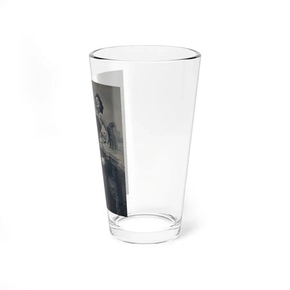 Allison Hayes #221 - 1 Full Page B&W Cheesecake Pin-Up Photo from Piccolo Dutch Movie Star Mag. 12-19-54 (Vintage Female Icon) Pint Glass 16oz - Go Mug Yourself