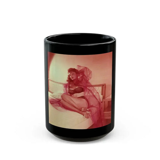 Allison Hayes #222 (Vintage Female Icon) Black Coffee Mug 15oz - Go Mug Yourself