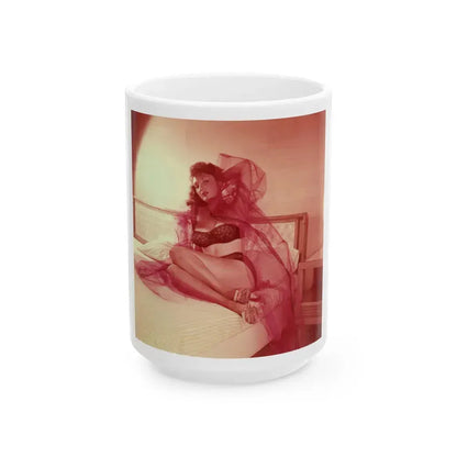 Allison Hayes #222 (Vintage Female Icon) White Coffee Mug 15oz - Go Mug Yourself