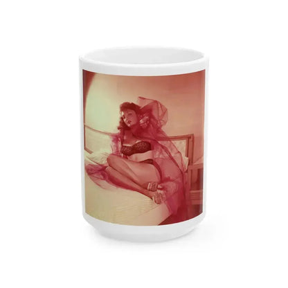 Allison Hayes #222 (Vintage Female Icon) White Coffee Mug 15oz - Go Mug Yourself