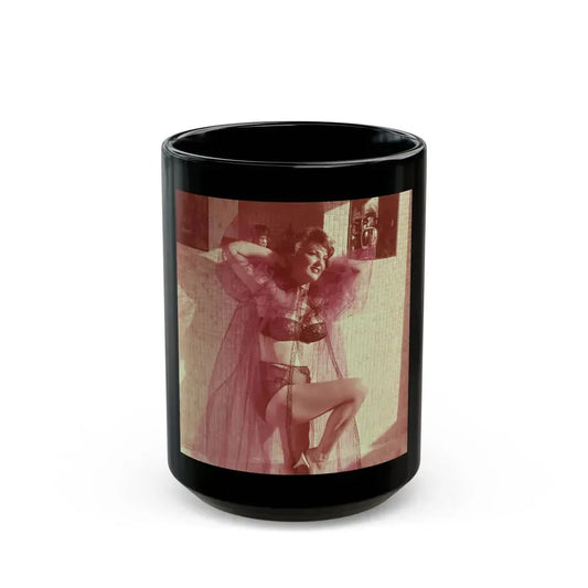 Allison Hayes #223 (Vintage Female Icon) Black Coffee Mug 15oz - Go Mug Yourself