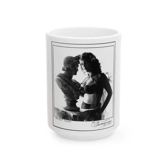 Allison Hayes #227 (Vintage Female Icon) White Coffee Mug 15oz - Go Mug Yourself