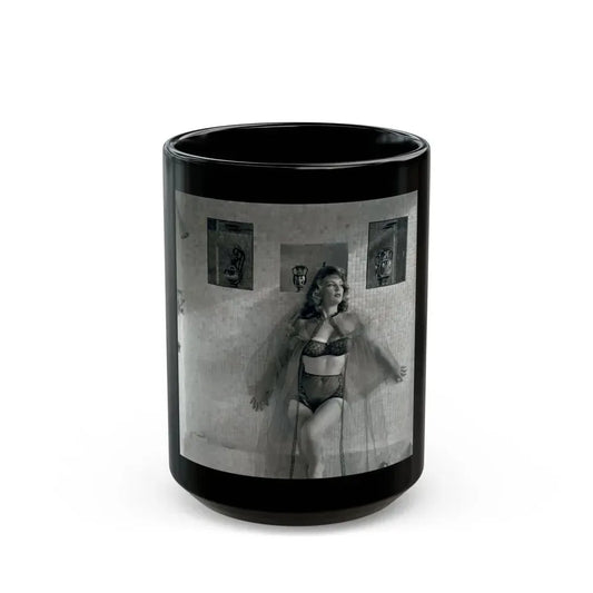 Allison Hayes #228 (Vintage Female Icon) Black Coffee Mug 15oz - Go Mug Yourself