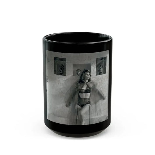 Allison Hayes #228 (Vintage Female Icon) Black Coffee Mug 15oz - Go Mug Yourself