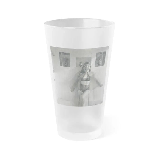 Allison Hayes #228 (Vintage Female Icon) Frosted Pint Glass 16oz 16oz Frosted - Go Mug Yourself