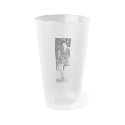 Allison Hayes #23 (Vintage Female Icon) Frosted Pint Glass 16oz 16oz Frosted - Go Mug Yourself