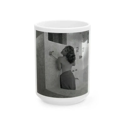 Allison Hayes #230 (Vintage Female Icon) White Coffee Mug 15oz - Go Mug Yourself