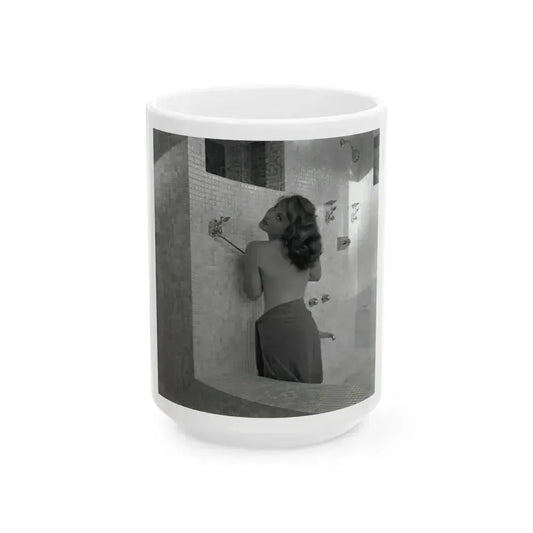 Allison Hayes #230 (Vintage Female Icon) White Coffee Mug 15oz - Go Mug Yourself
