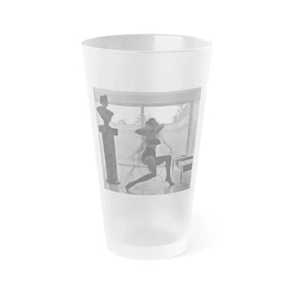 Allison Hayes #233 (Vintage Female Icon) Frosted Pint Glass 16oz 16oz Frosted - Go Mug Yourself