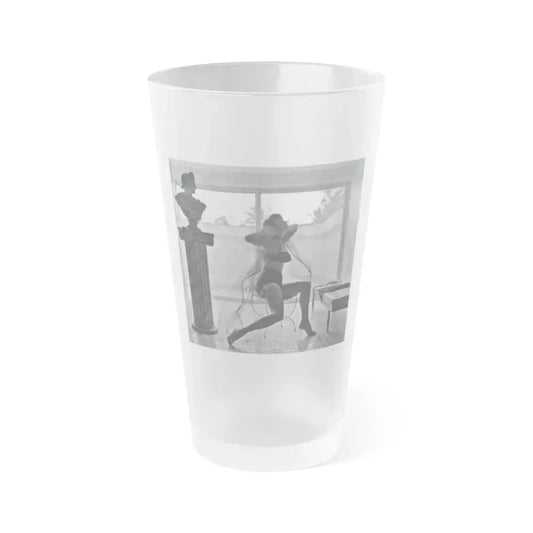 Allison Hayes #233 (Vintage Female Icon) Frosted Pint Glass 16oz 16oz Frosted - Go Mug Yourself