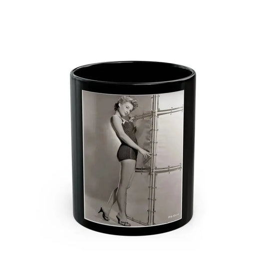 Allison Hayes #238 - 8x10 B&W Full Body Cheesecake Photo (Vintage Female Icon) Black Coffee Mug 11oz - Go Mug Yourself