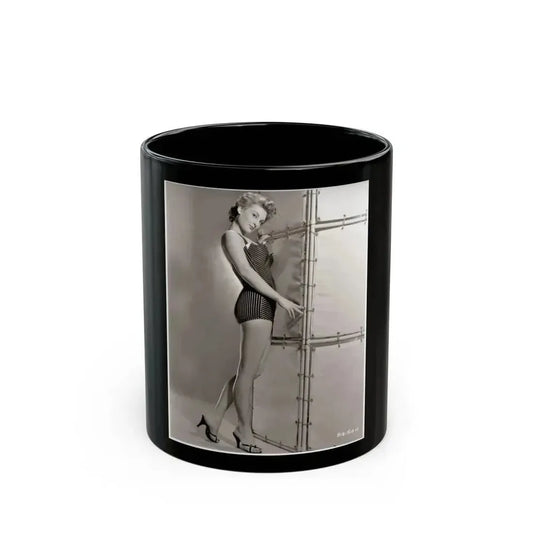 Allison Hayes #238 - 8x10 B&W Full Body Cheesecake Photo (Vintage Female Icon) Black Coffee Mug 11oz - Go Mug Yourself