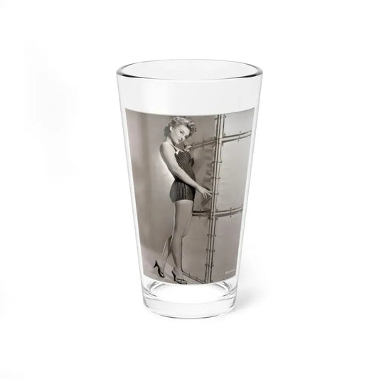 Allison Hayes #238 - 8x10 B&W Full Body Cheesecake Photo (Vintage Female Icon) Pint Glass 16oz 16oz - Go Mug Yourself