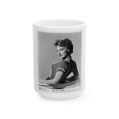 Allison Hayes #26 (Vintage Female Icon) White Coffee Mug 15oz - Go Mug Yourself