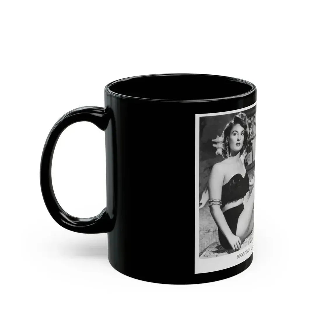 Allison Hayes #31 - Full Body B&W 8x10 HQ Photo Re-Print for ''The Disembodied' '57 Cheesecake Pin-Up Promo Pic (Vintage Female Icon) Black Coffee Mug - Go Mug Yourself
