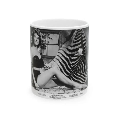 Allison Hayes #31 - Full Body B&W 8x10 HQ Photo Re-Print for ''The Disembodied' '57 Cheesecake Pin-Up Promo Pic (Vintage Female Icon) White Coffee Mug 11oz - Go Mug Yourself