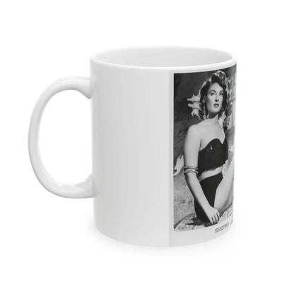 Allison Hayes #31 - Full Body B&W 8x10 HQ Photo Re-Print for ''The Disembodied' '57 Cheesecake Pin-Up Promo Pic (Vintage Female Icon) White Coffee Mug - Go Mug Yourself