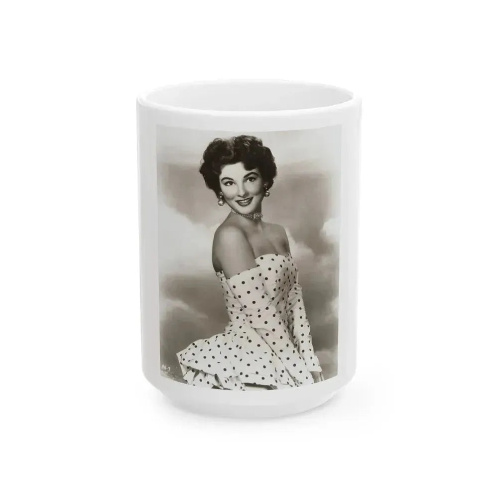 Allison Hayes #48 (Vintage Female Icon) White Coffee Mug 15oz - Go Mug Yourself