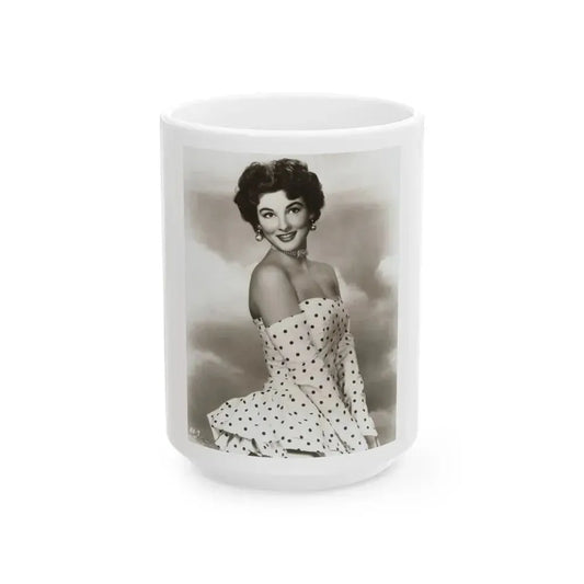 Allison Hayes #48 (Vintage Female Icon) White Coffee Mug 15oz - Go Mug Yourself
