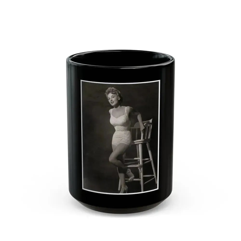 Allison Hayes #58 (Vintage Female Icon) Black Coffee Mug 15oz - Go Mug Yourself