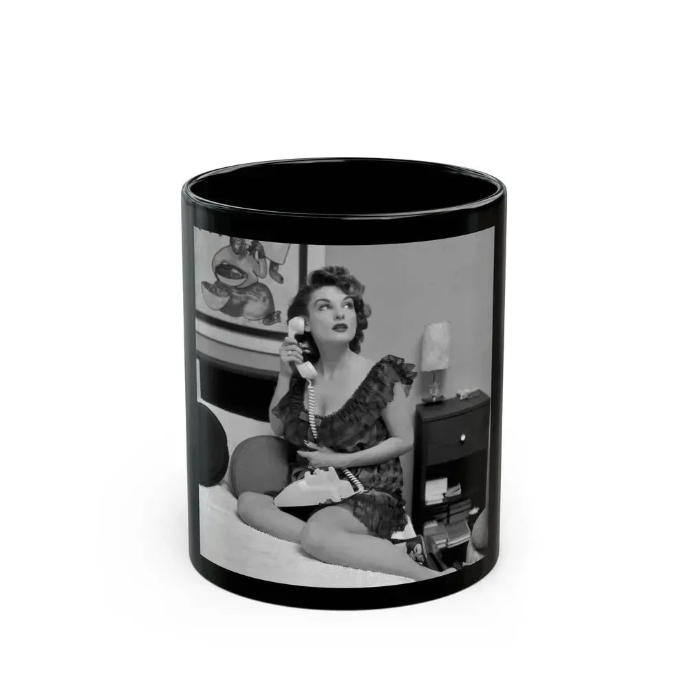Allison Hayes #75 (Vintage Female Icon) Black Coffee Mug 11oz - Go Mug Yourself
