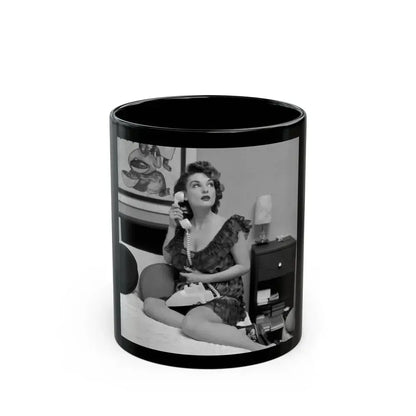 Allison Hayes #75 (Vintage Female Icon) Black Coffee Mug 11oz - Go Mug Yourself
