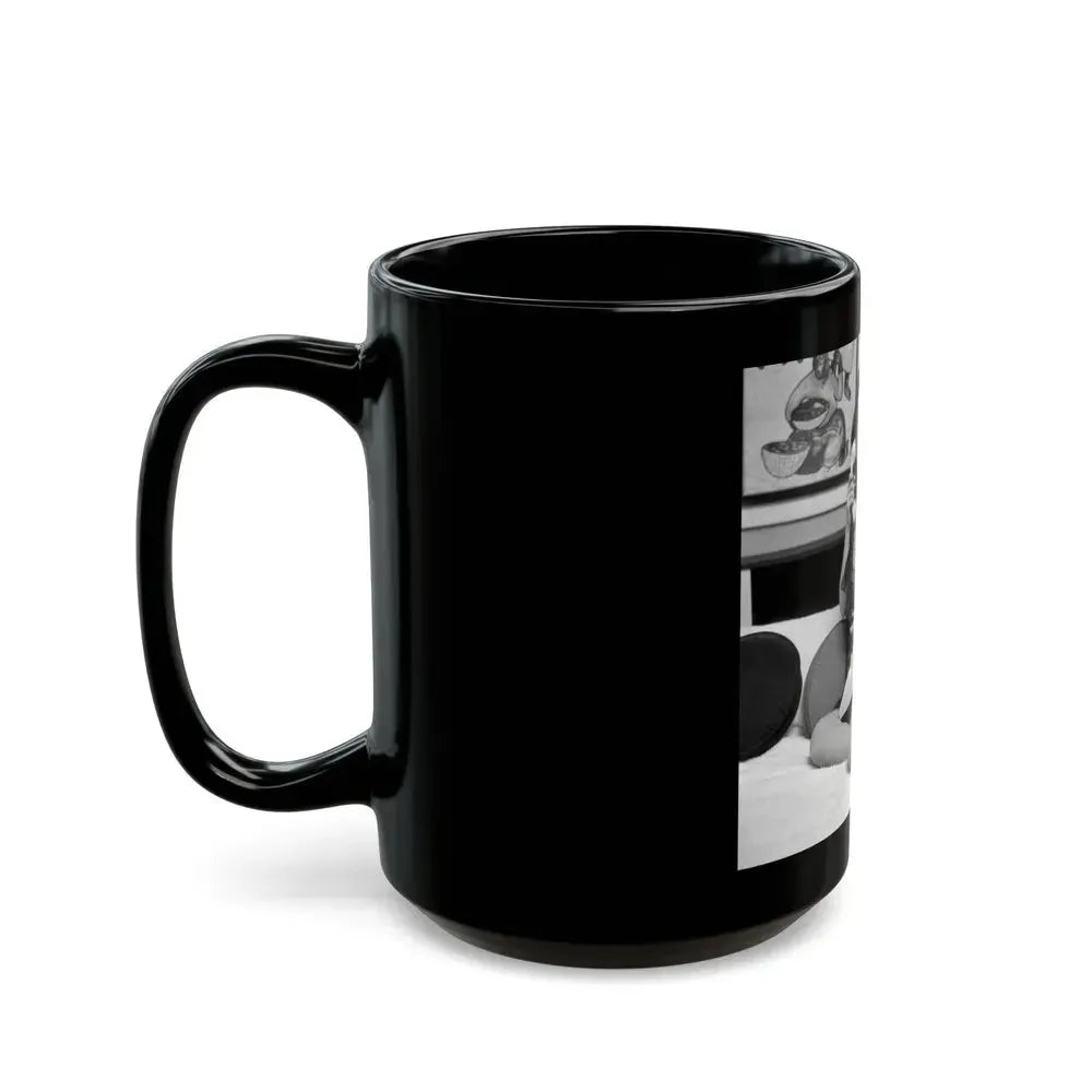 Allison Hayes #75 (Vintage Female Icon) Black Coffee Mug - Go Mug Yourself