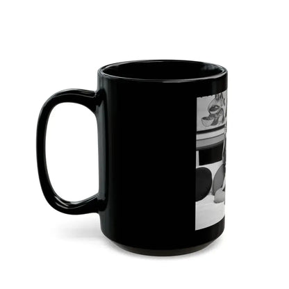 Allison Hayes #75 (Vintage Female Icon) Black Coffee Mug - Go Mug Yourself