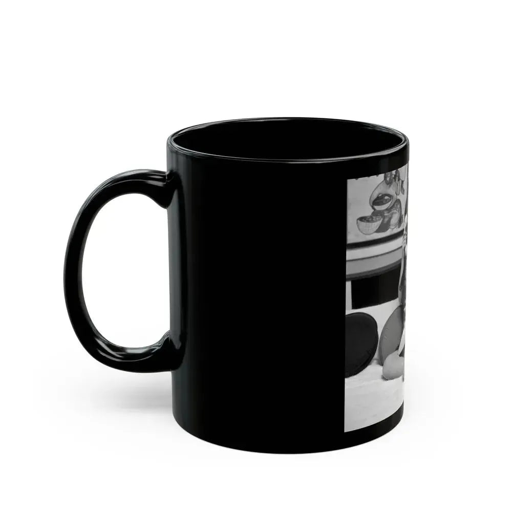 Allison Hayes #75 (Vintage Female Icon) Black Coffee Mug - Go Mug Yourself