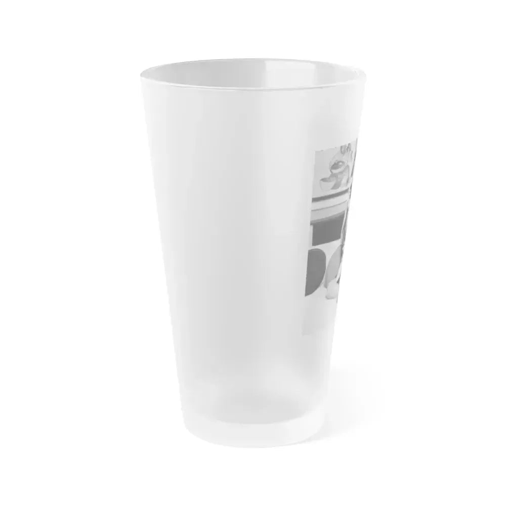 Allison Hayes #75 (Vintage Female Icon) Frosted Pint Glass 16oz - Go Mug Yourself