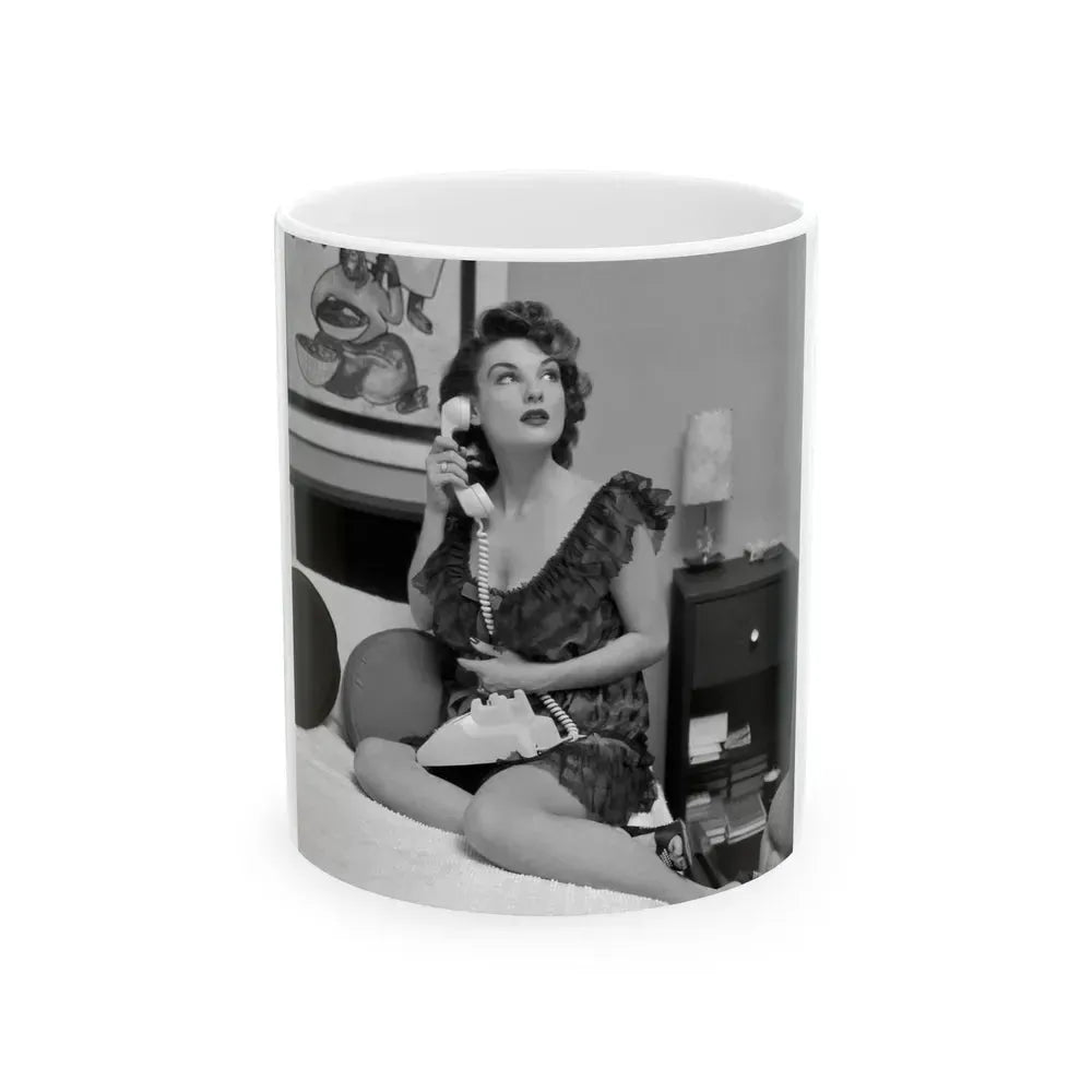 Allison Hayes #75 (Vintage Female Icon) White Coffee Mug 11oz - Go Mug Yourself