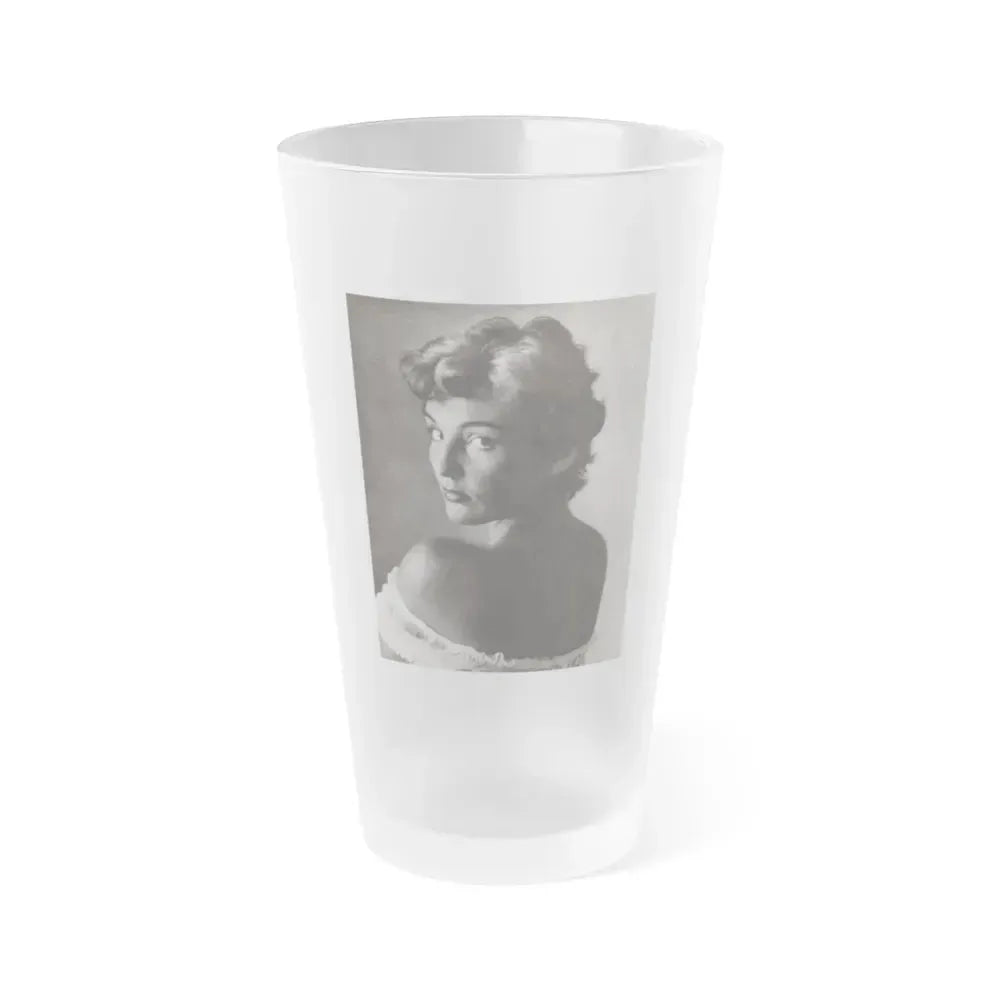 Allison Hayes #89 (Vintage Female Icon) Frosted Pint Glass 16oz 16oz Frosted - Go Mug Yourself