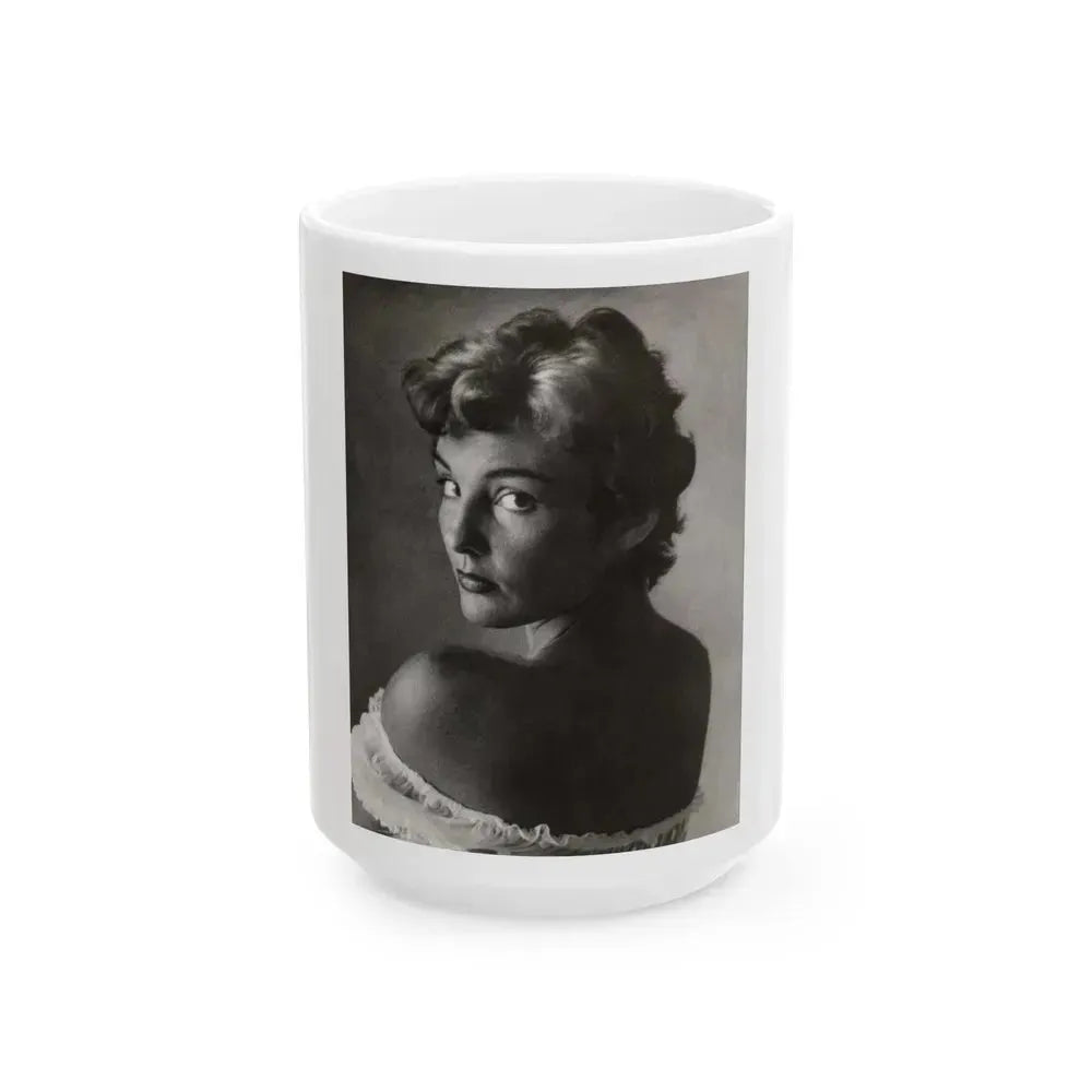 Allison Hayes #89 (Vintage Female Icon) White Coffee Mug 15oz - Go Mug Yourself